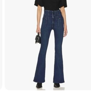 We The Free Jayde Flare Jeans Night Sky Dark Blue‎ Wide Leg